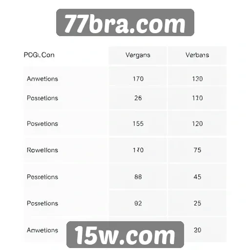 Comparativo entre 77bra.com e concorrentes do setor