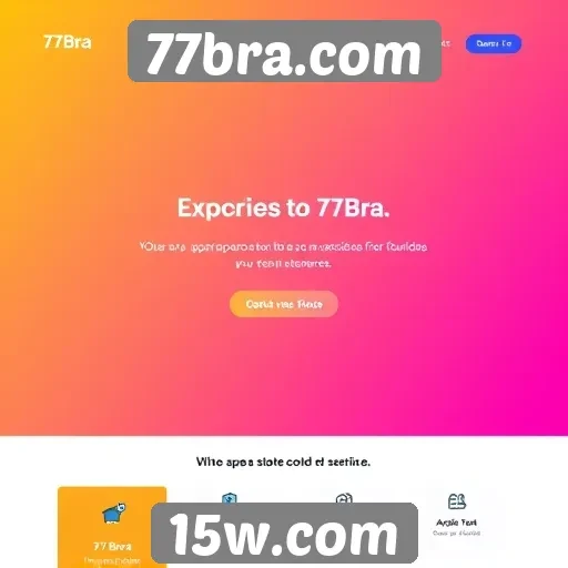 Explorando a interface do usuário do site 77bra.com